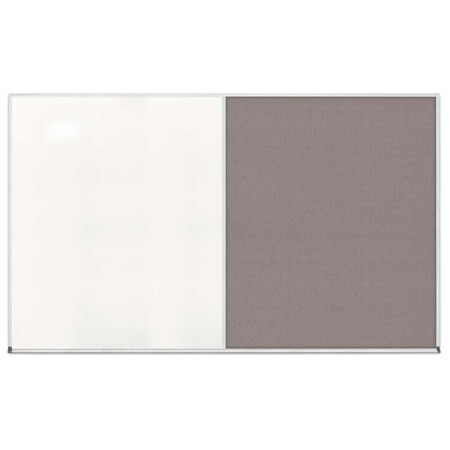 United Visual Products Enclosed Corkboard, 1 Door, 48"x36", 4" Fra UV3402-WHITE-BUFF
